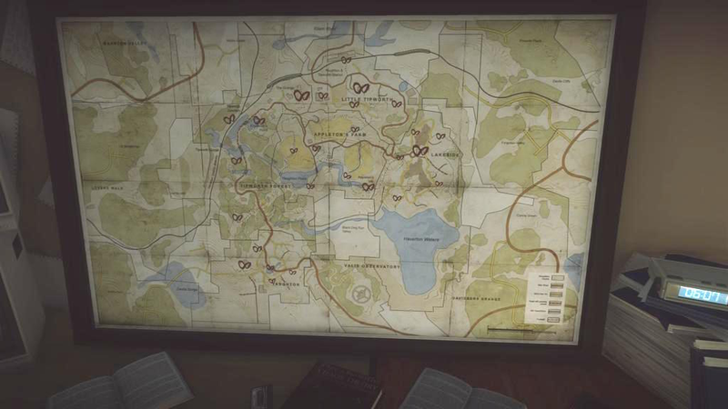 A map found in Stephen’s home documenting where the Pattern has manifested across the valley.